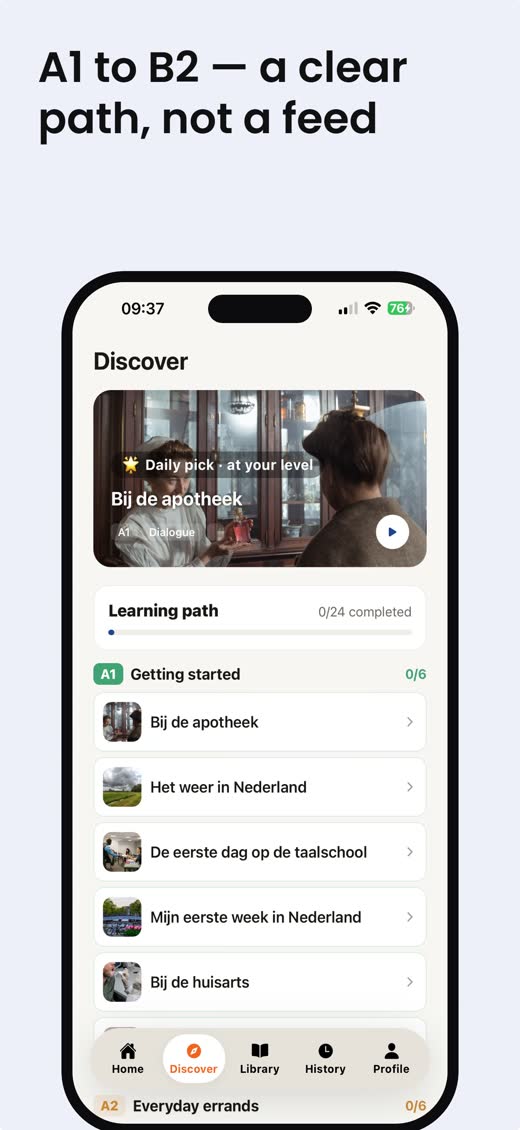 Learn Dutch Fast — Tap any word for an instant explanation with pronunciation and examples