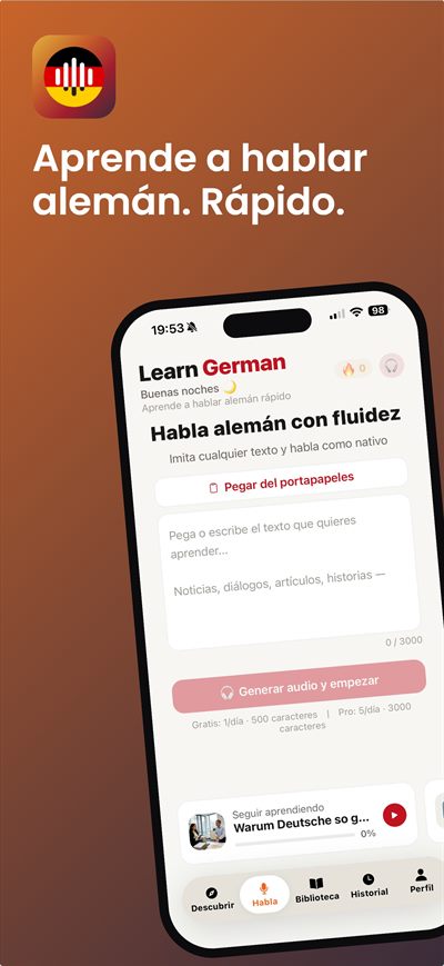 Learn German Fast — Situaciones reales, no diálogos de libro: Bürgeramt, oficina de extranjería, médico de cabecera, visita a un piso, entrevista de trabajo