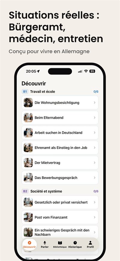 Learn German Fast — Une révision intelligente qui ramène le mot juste avant que vous l'oubliiez