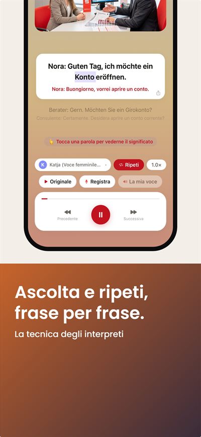 Learn German Fast — Sottotitoli a tre livelli: tedesco, la tua lingua e parola per parola