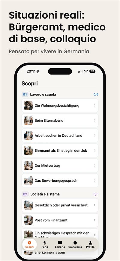 Learn German Fast — Ripasso intelligente che riporta la parola poco prima che tu la dimentichi