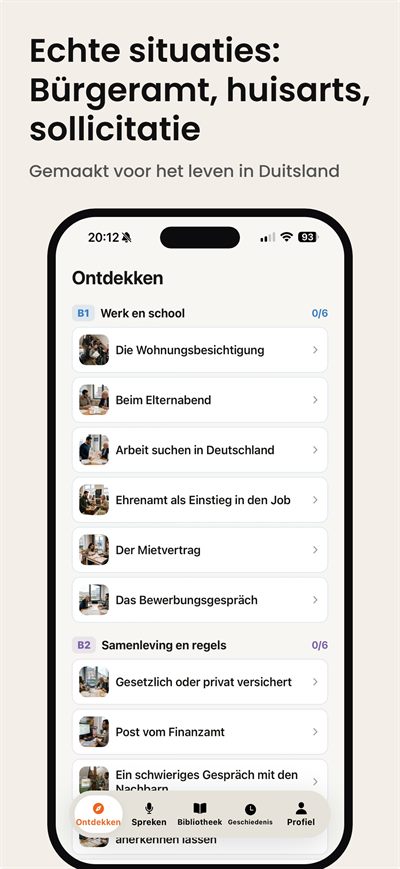 Learn German Fast — Slimme herhaling die een woord terugbrengt vlak voor je het vergeet