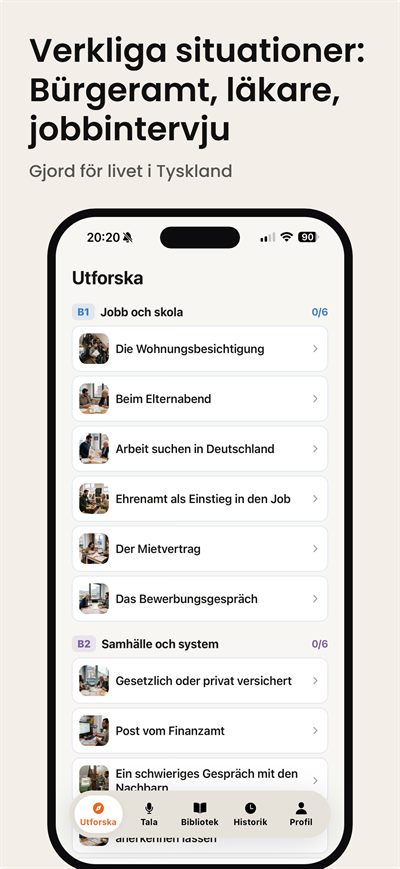 Learn German Fast — Smart repetition som tar tillbaka ordet strax innan du glömmer det